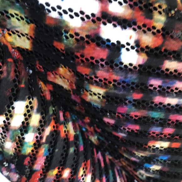 MOSSIMO Multi colored V neck sleeveless dress, gorgeous texture, US Size M - Picture 7 of 10